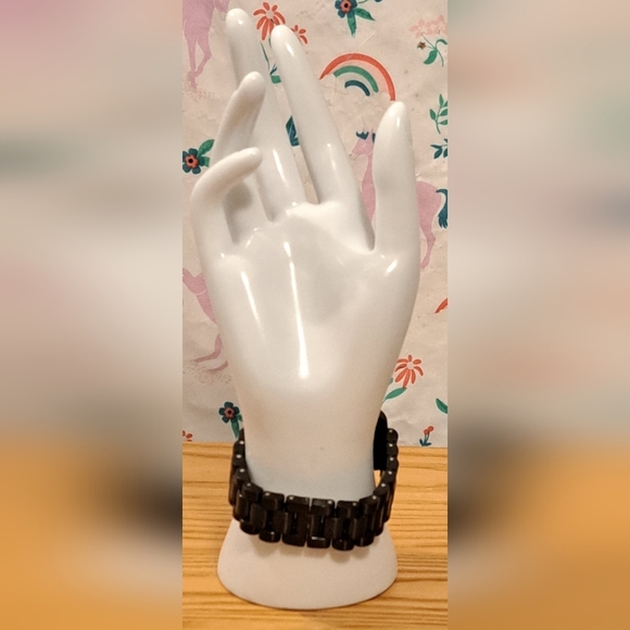 Vintage Y2K Ed Hardy Black & Bling Watch Wristwatch Jewelry w/ Neon Colors - Picture 3 of 5
